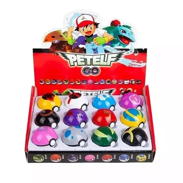 12pcs Ball For Pokeball Set Kids Toys Figures Pikachu Child Gifts Uk