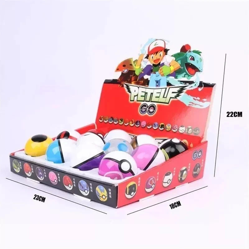 12pcs Ball For Pokeball Set Kids Toys Figures Pikachu Child Gifts Uk