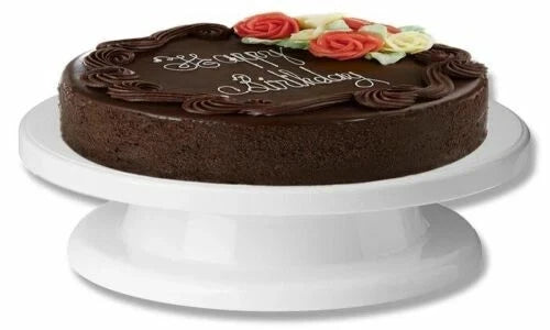 Kitchen Rotating Cake Stand Decorating Icing Revolving Turntable Display - 28CM